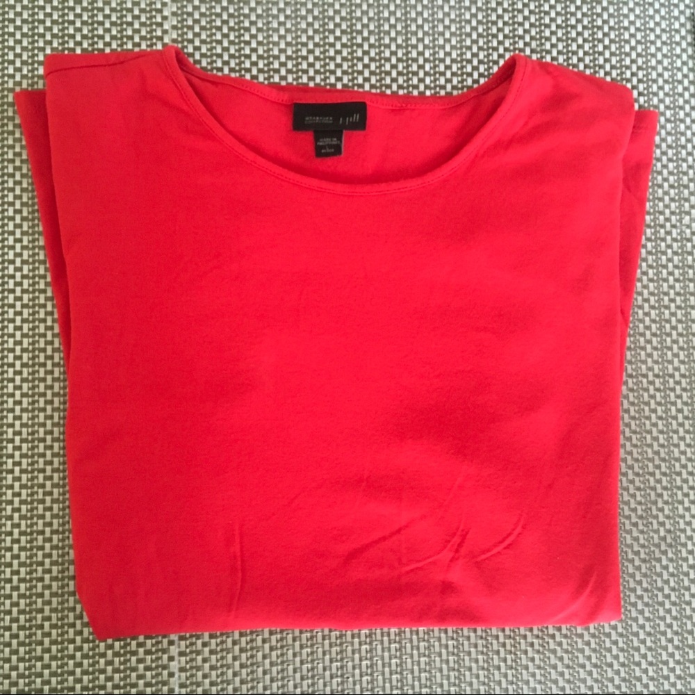 ➡️ Red Short Sleeve Tee Petite L